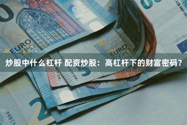 炒股中什么杠杆 配资炒股：高杠杆下的财富密码？
