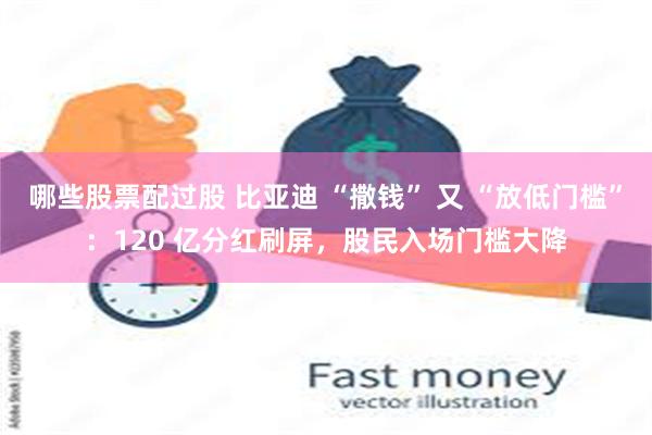 哪些股票配过股 比亚迪 “撒钱” 又 “放低门槛”：120 亿分红刷屏，股民入场门槛大降