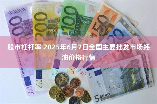 股市杠杆率 2025年6月7日全国主要批发市场蚝油价格行情