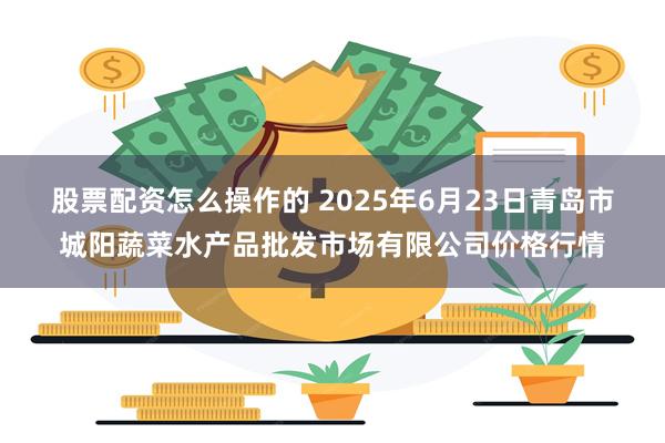 股票配资怎么操作的 2025年6月23日青岛市城阳蔬菜水产品批发市场有限公司价格行情
